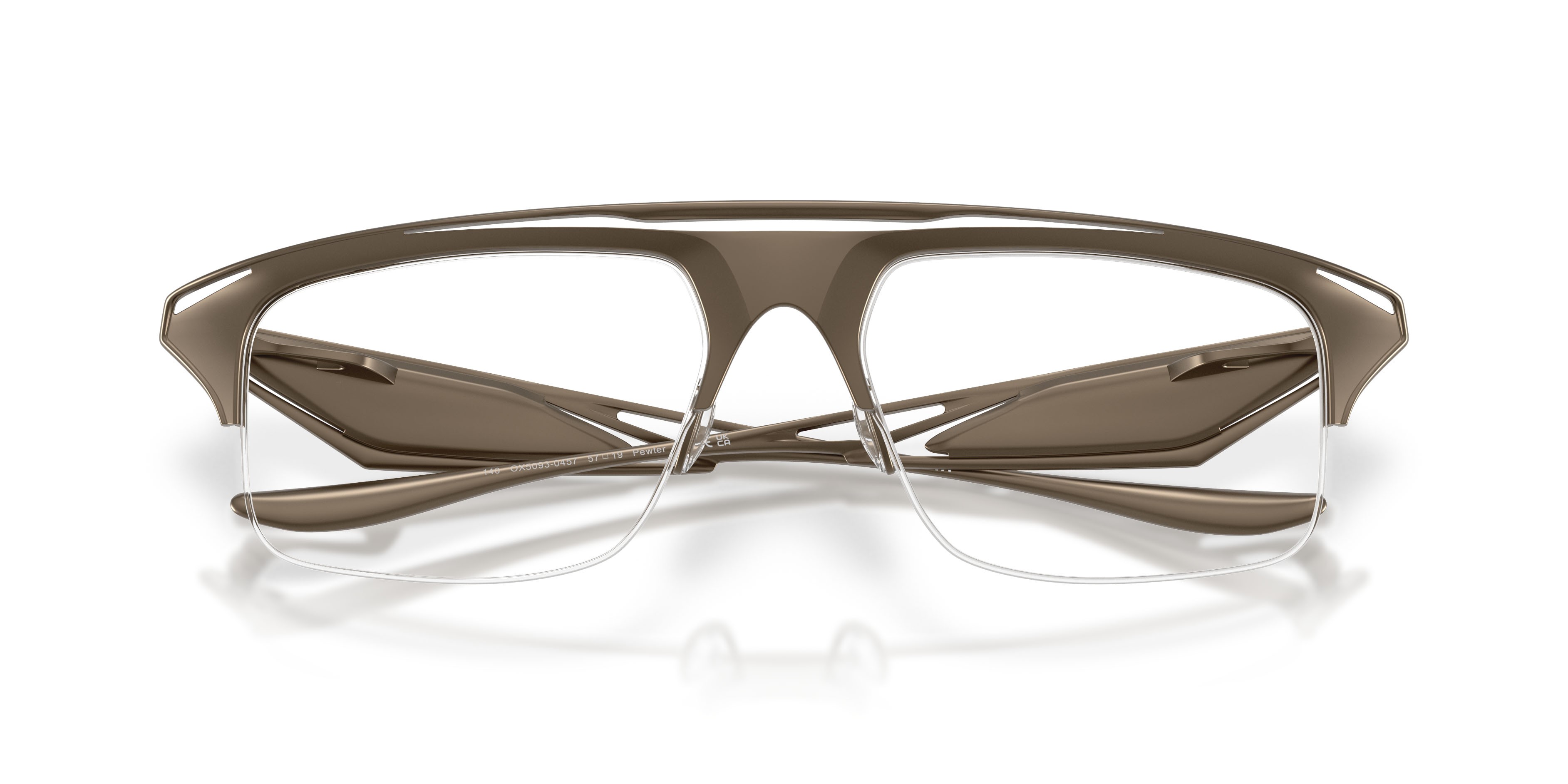Brillen Oakley Valdosta OX 5093 (509304) farbe peltro form rechteckig gläser lente demo