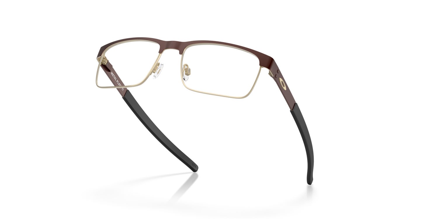 Occhiali da vista Oakley Metal Plate Ti OX 5153 (515305) colore grenache satinato forma quadrato lenti lente demo