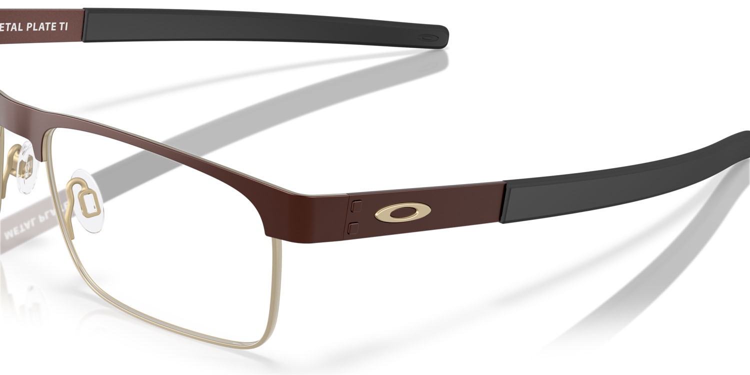 Occhiali da vista Oakley Metal Plate Ti OX 5153 (515305) colore grenache satinato forma quadrato lenti lente demo