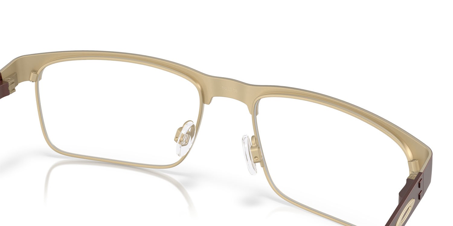 Occhiali da vista Oakley Metal Plate Ti OX 5153 (515305) colore grenache satinato forma quadrato lenti lente demo