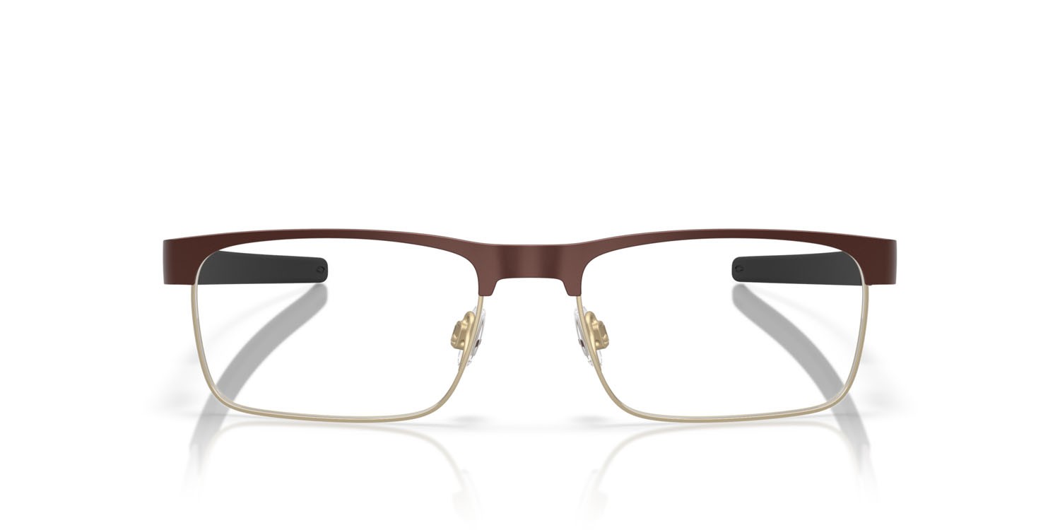 Occhiali da vista Oakley Metal Plate Ti OX 5153 (515305) colore grenache satinato forma quadrato lenti lente demo