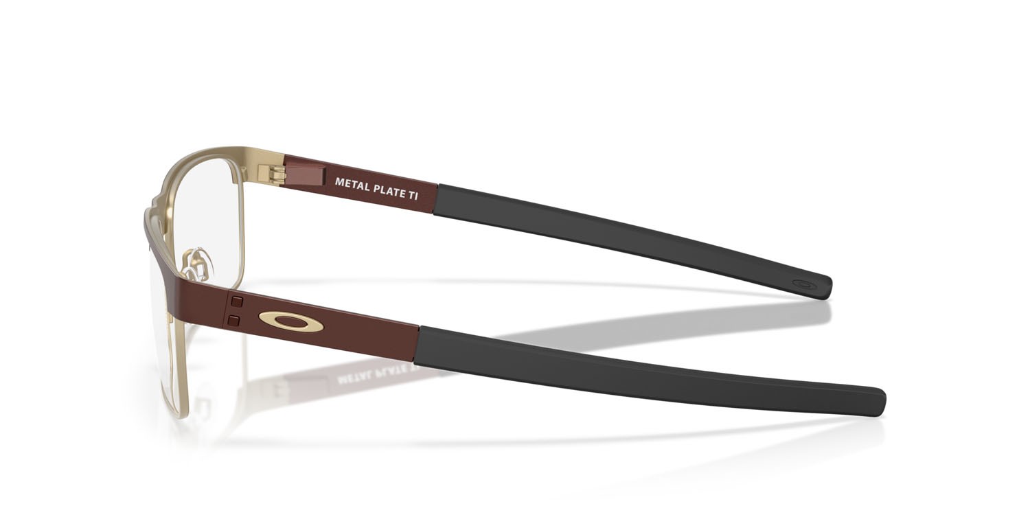 Occhiali da vista Oakley Metal Plate Ti OX 5153 (515305) colore grenache satinato forma quadrato lenti lente demo