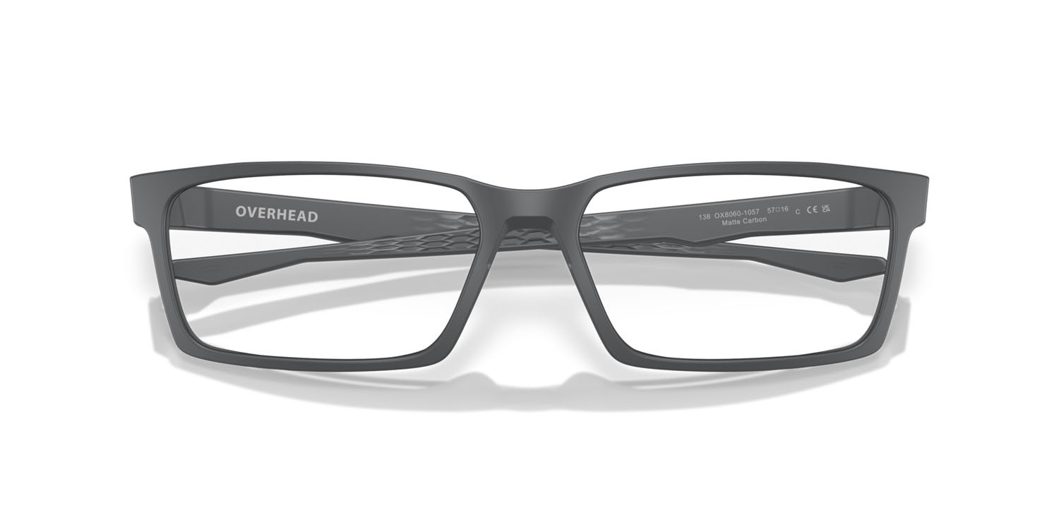 Brillen Oakley Overhead OX 8060 (806010) farbe carbonio opaco form rechteckig gläser lente demo