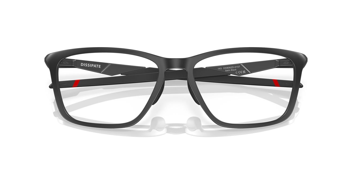 Brillen Oakley Dissipate OX 8062D (806201) farbe nero satinato form rechteckig gläser lente demo