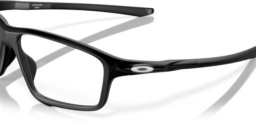 Brillen Oakley Crosslink zero OX 8076 (807607) farbe satin black form rechteckig gläser clear