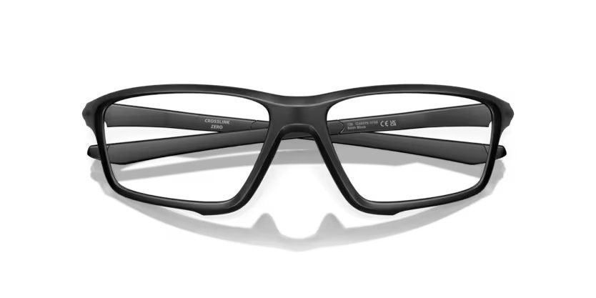 Brillen Oakley Crosslink zero OX 8076 (807607) farbe satin black form rechteckig gläser clear