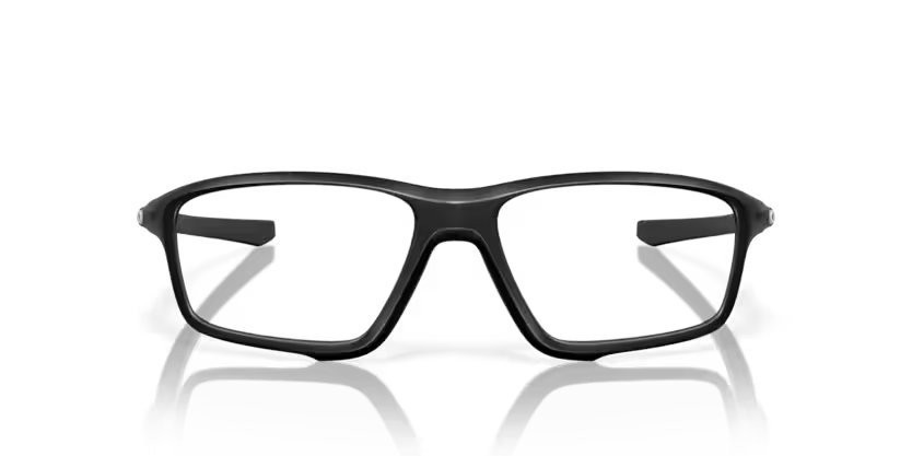 Brillen Oakley Crosslink zero OX 8076 (807607) farbe satin black form rechteckig gläser clear