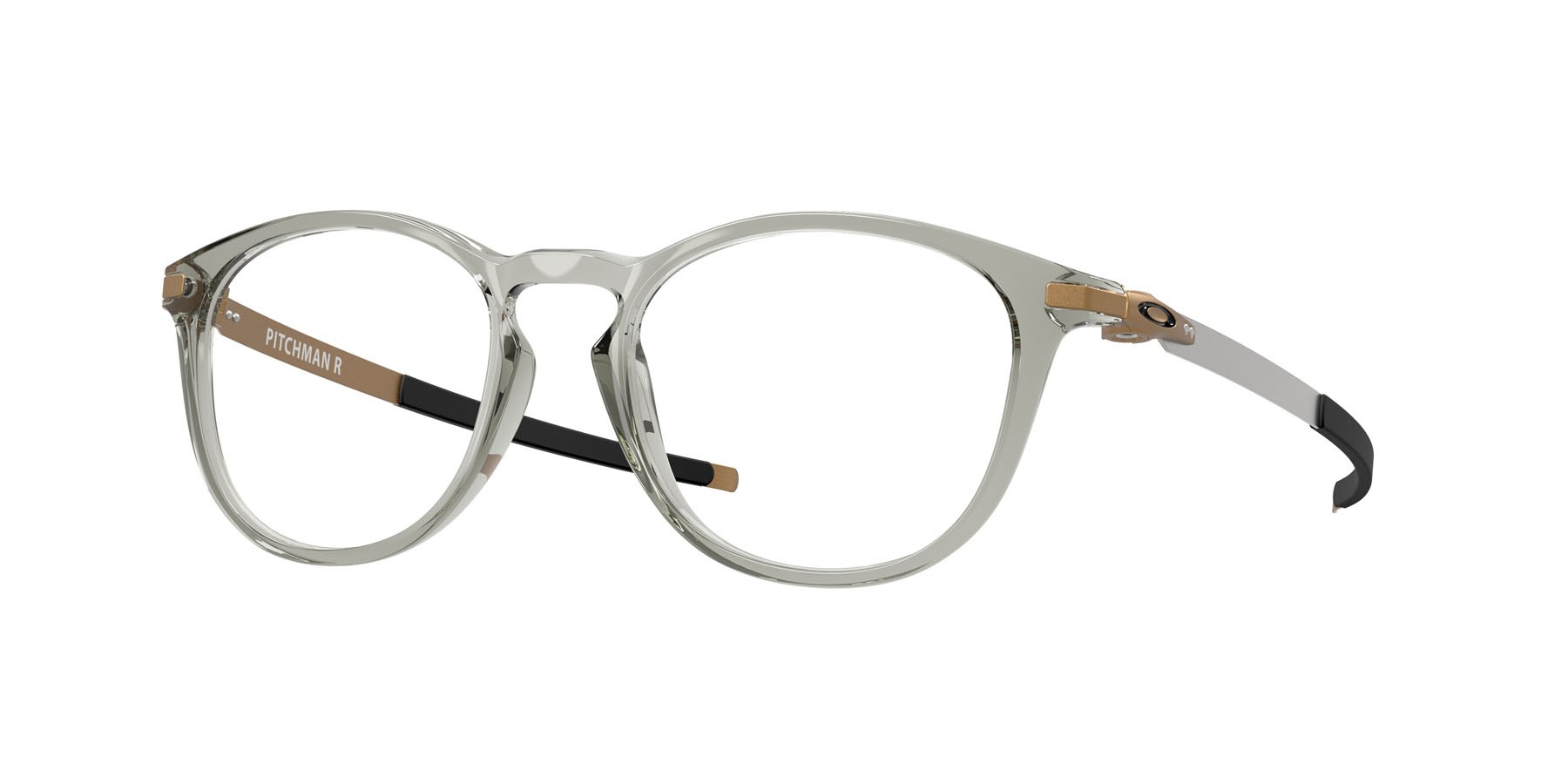 Occhiali da vista Oakley Pitchman R OX 8105 (810526) colore grey ink forma rotondo lenti lente demo