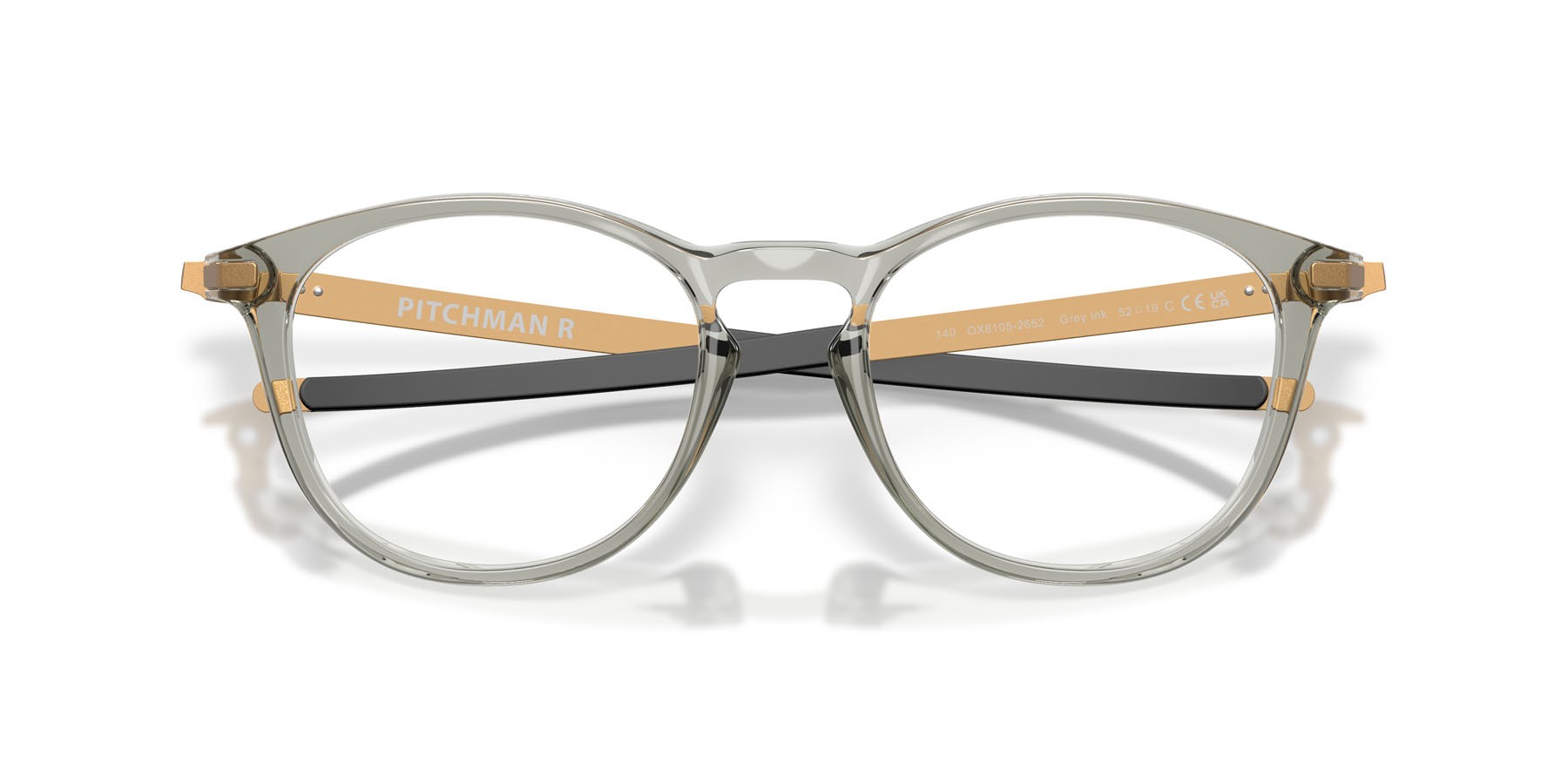 Occhiali da vista Oakley Pitchman R OX 8105 (810526) colore grey ink forma rotondo lenti lente demo