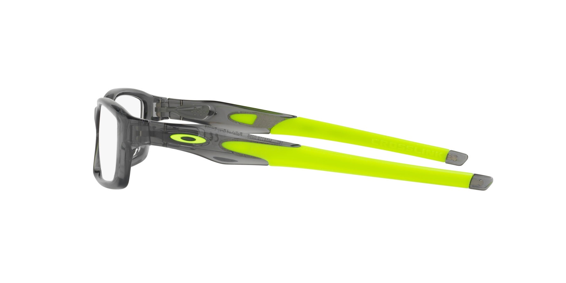 Brillen Oakley Crosslink (a) OX 8118 (811802) farbe grigio fumo lucido form rechteckig gläser lente demo