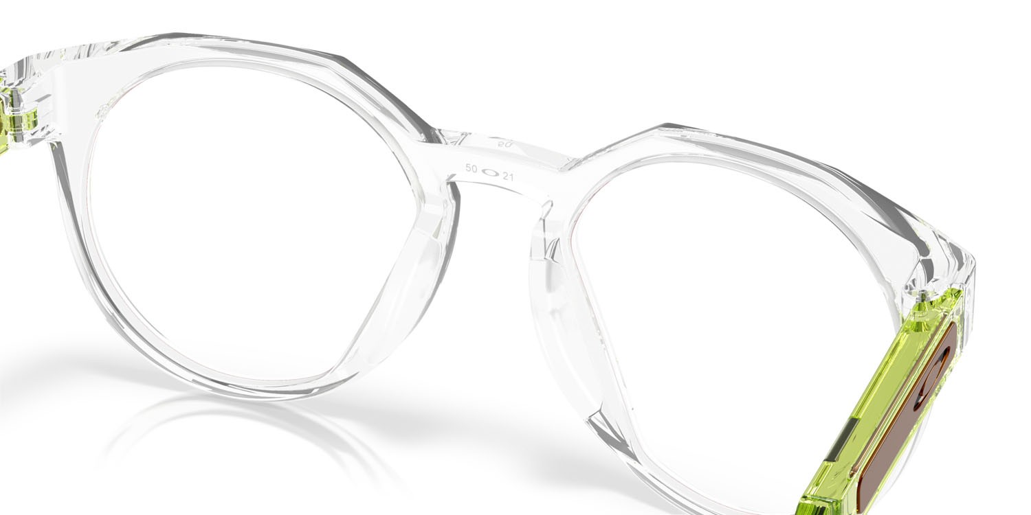 Brillen Oakley HSTN Rx OX 8139 (813907) farbe trasparente lucido form rund gläser lente demo