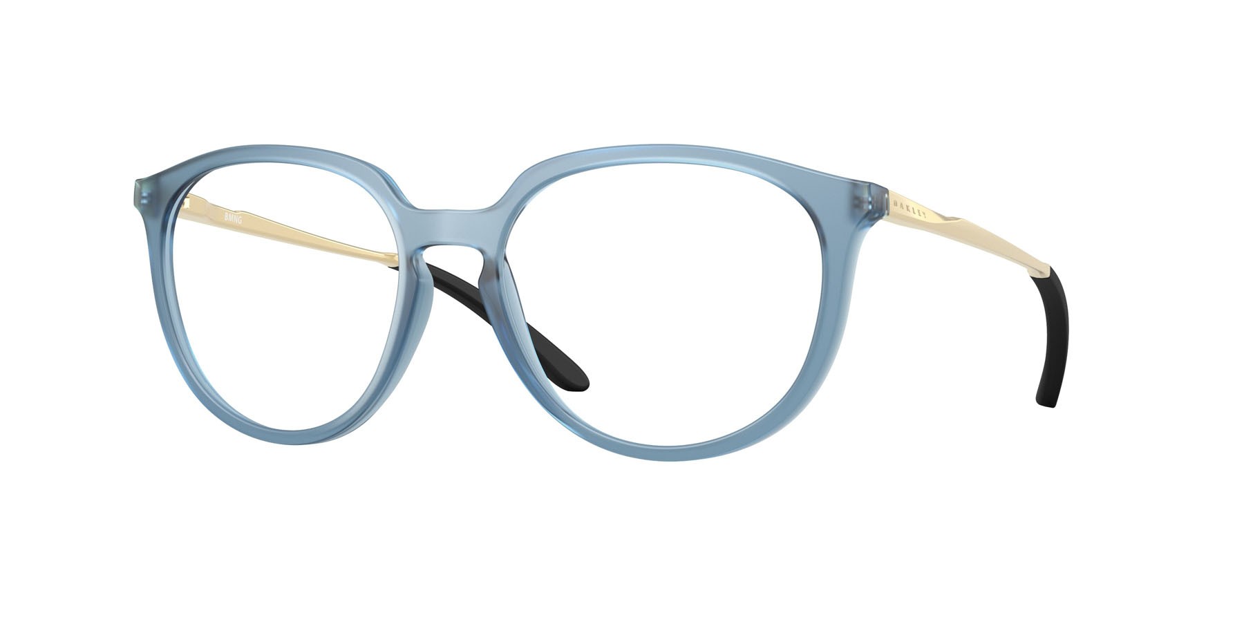 Brillen Oakley Bmng OX 8150 (815010) farbe blu abisso trasparente opaco form rund gläser lente demo
