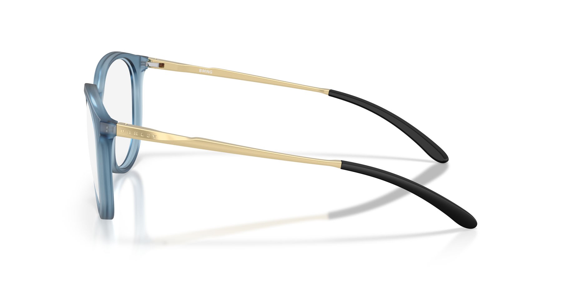 Brillen Oakley Bmng OX 8150 (815010) farbe blu abisso trasparente opaco form rund gläser lente demo