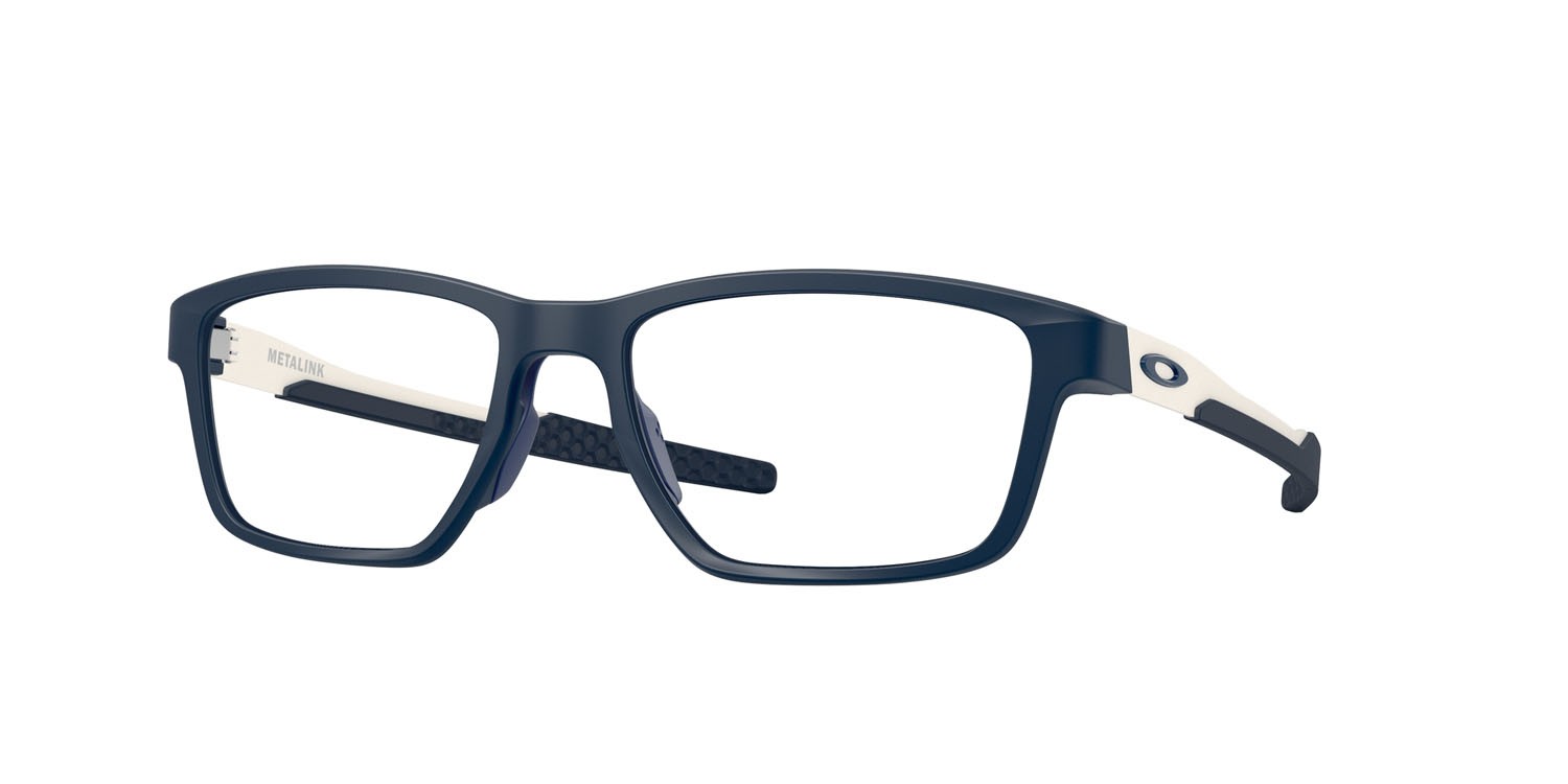 Brillen Oakley Metalink OX 8153 (815316) farbe blu abisso opaco form rechteckig gläser lente demo