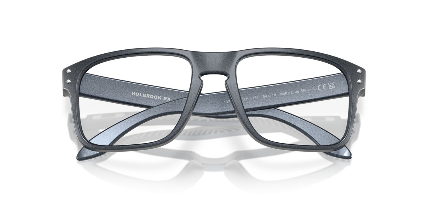 Brillen Oakley Holbrook Rx OX 8156 (815617) farbe blu acciaio opaco form quadratisch gläser lente demo