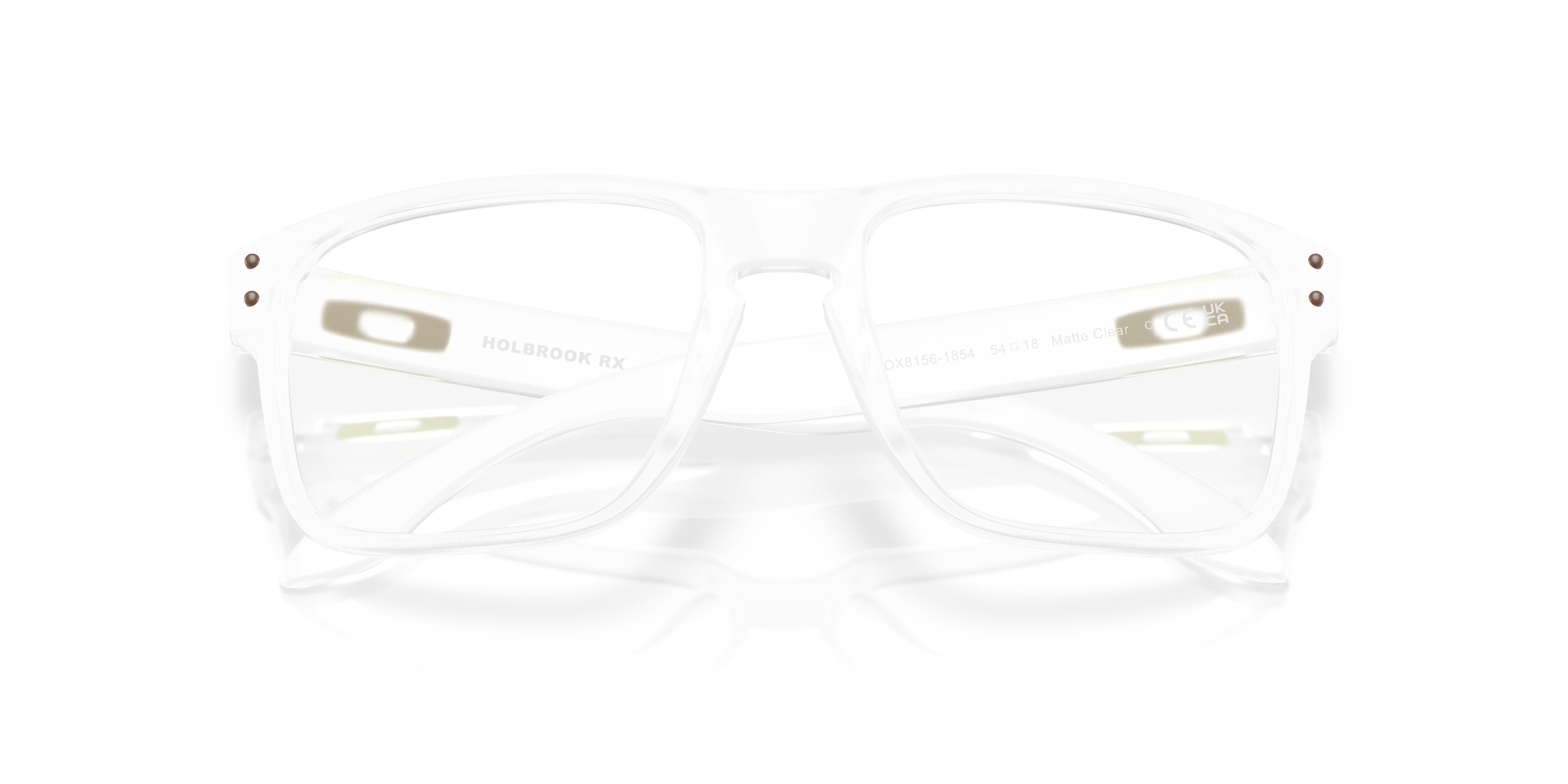 Brillen Oakley Holbrook Rx OX 8156 (815618) farbe trasparente opaco form quadratisch gläser lente demo