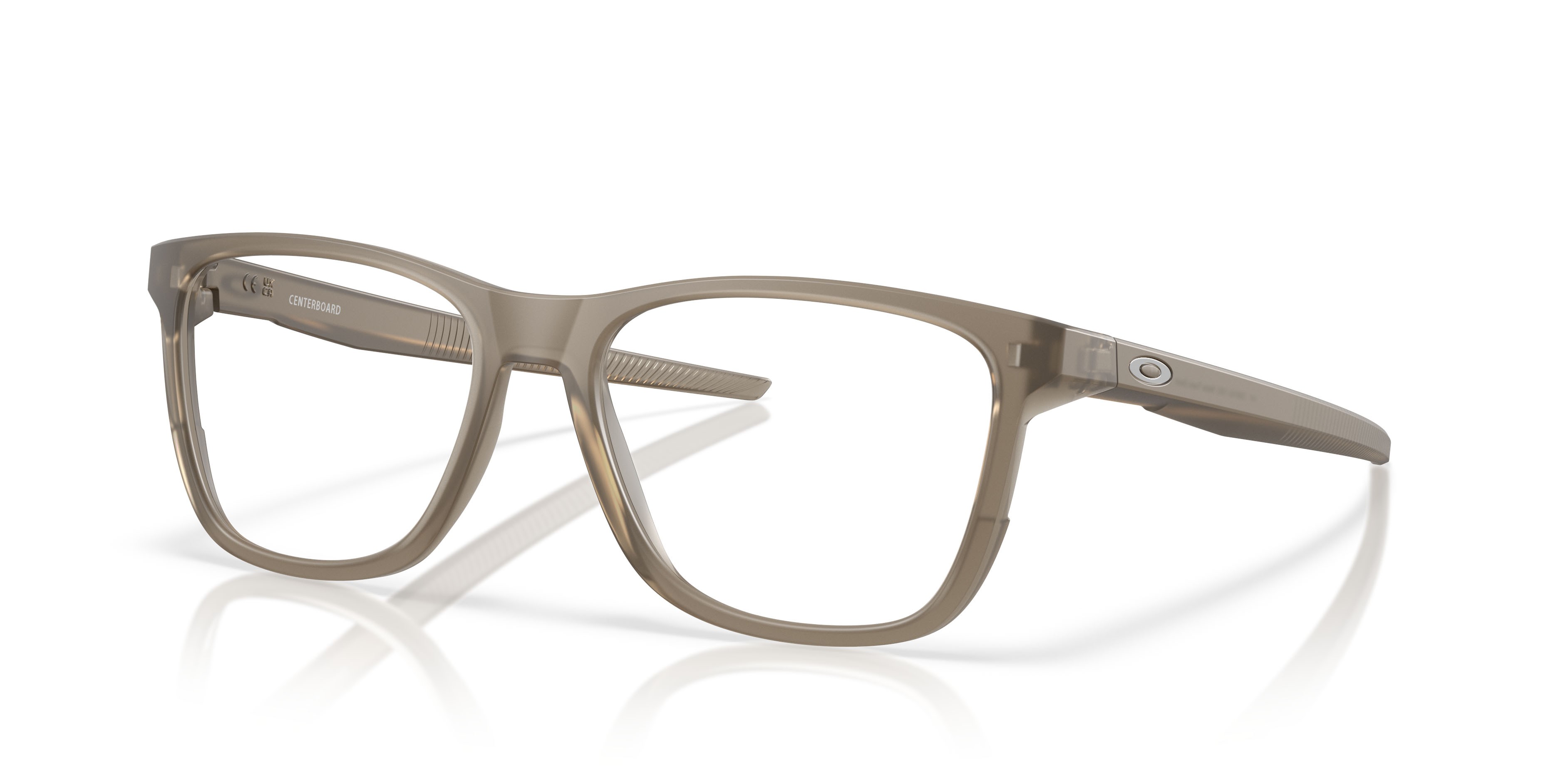 Occhiali da vista Oakley Centerboard OX 8163 (816313) colore sabbia trasparente forma rotondo lenti lente demo