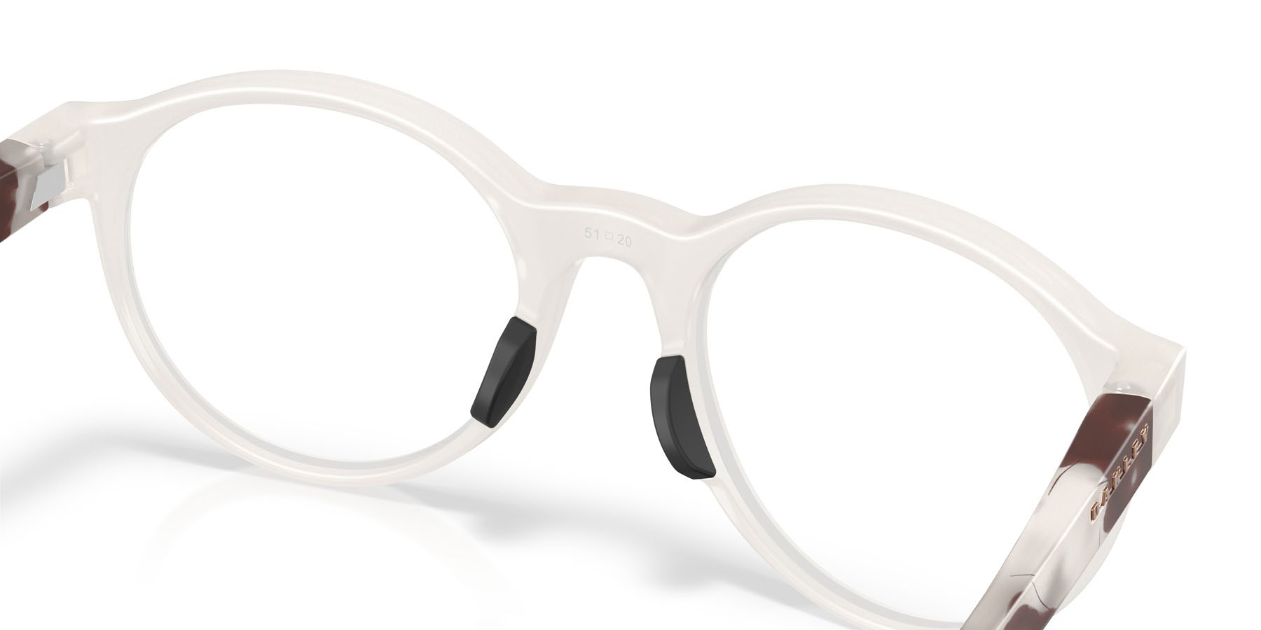 Brillen Oakley Spindrift Rx OX 8176 (817611) farbe trasparente opalino opaco form rund gläser lente demo