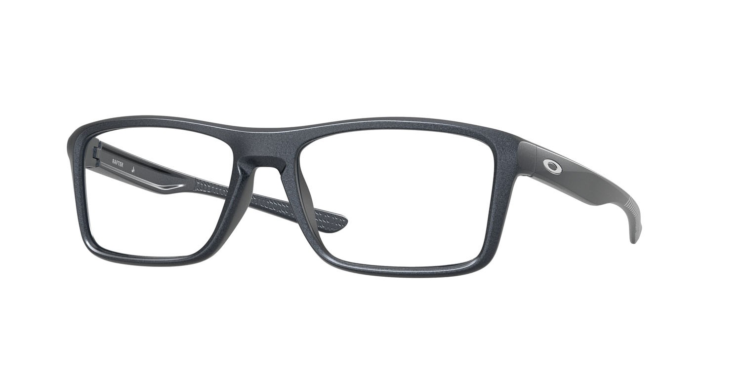 Brillen Oakley Rafter OX 8178 (817807) farbe blu acciaio opaco form rechteckig gläser lente demo