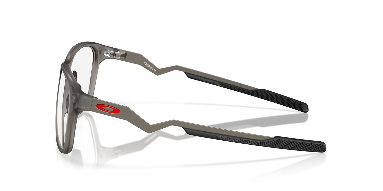Brillen Oakley Cerebral OX 8187 (818702) farbe grigio fumo satinato form rechteckig gläser lente demo