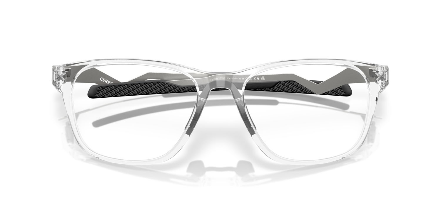 Occhiali da vista Oakley Cerebral OX 8187 (818703) colore trasparente lucido forma rettangolare lenti lente demo