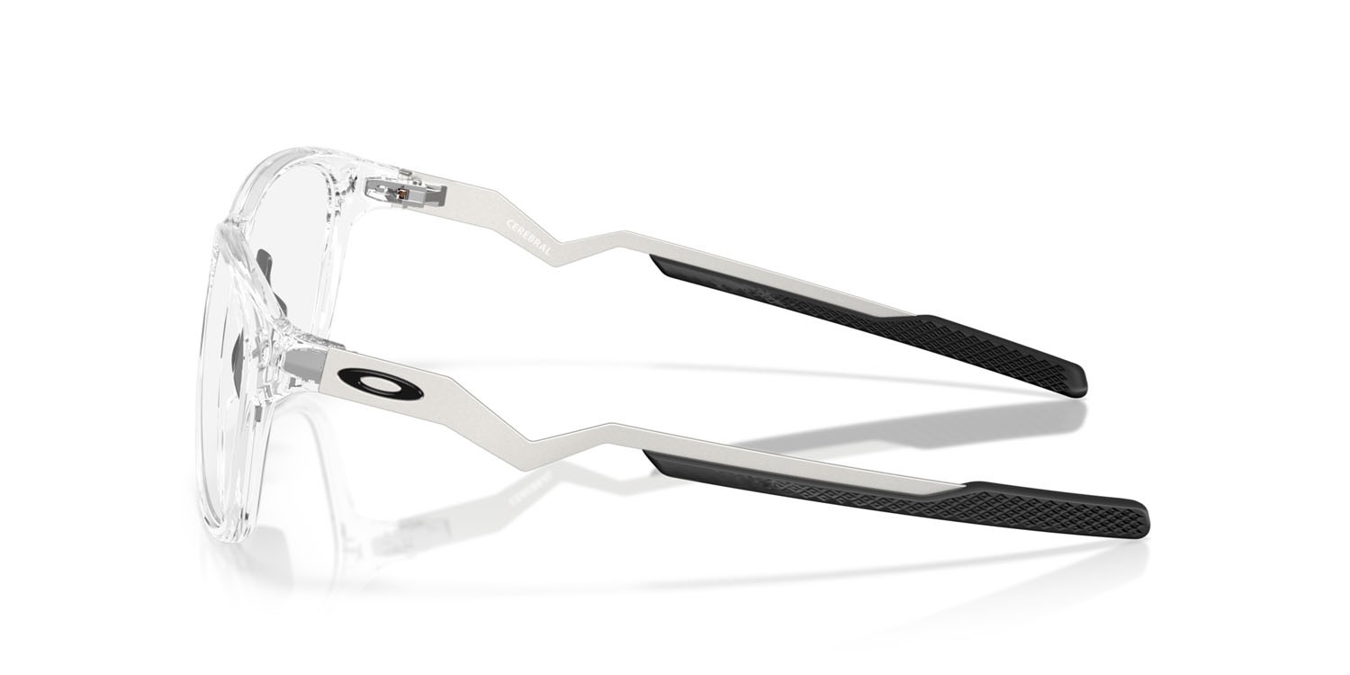 Occhiali da vista Oakley Cerebral OX 8187 (818703) colore trasparente lucido forma rettangolare lenti lente demo