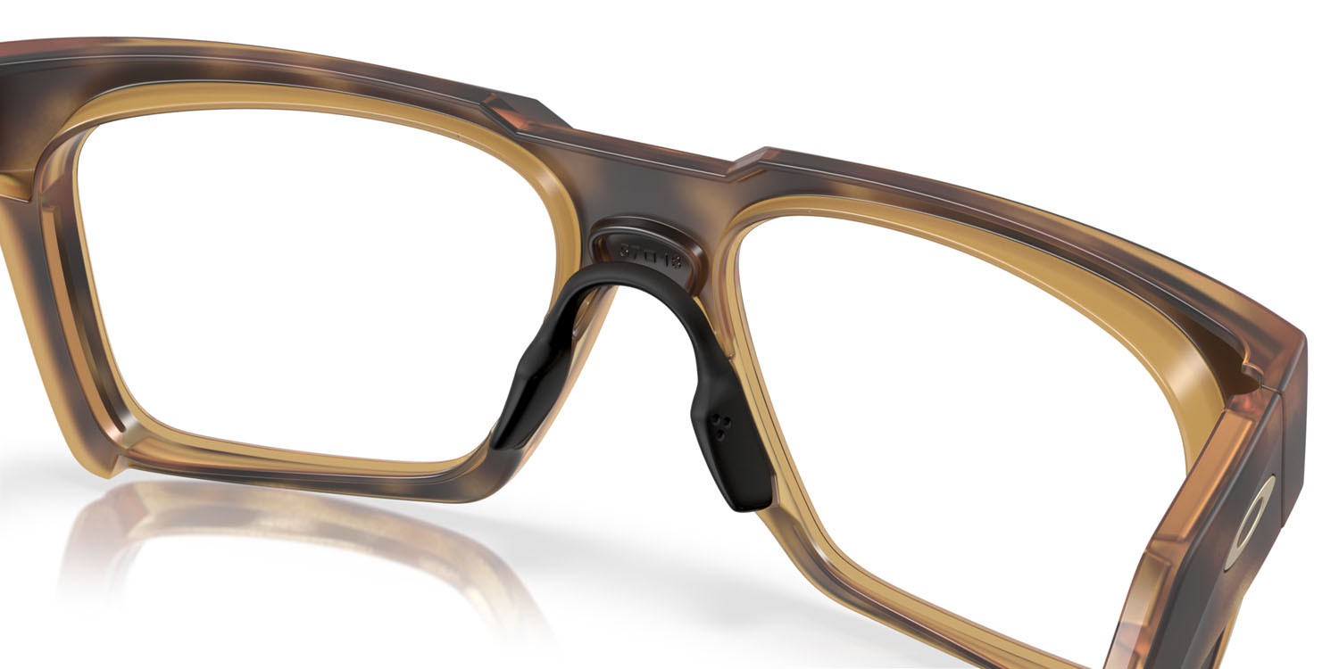 Occhiali da vista Oakley Enigma Ink OX 8190 (819004) colore marrone tartarugato satinato forma quadrato lenti lente demo