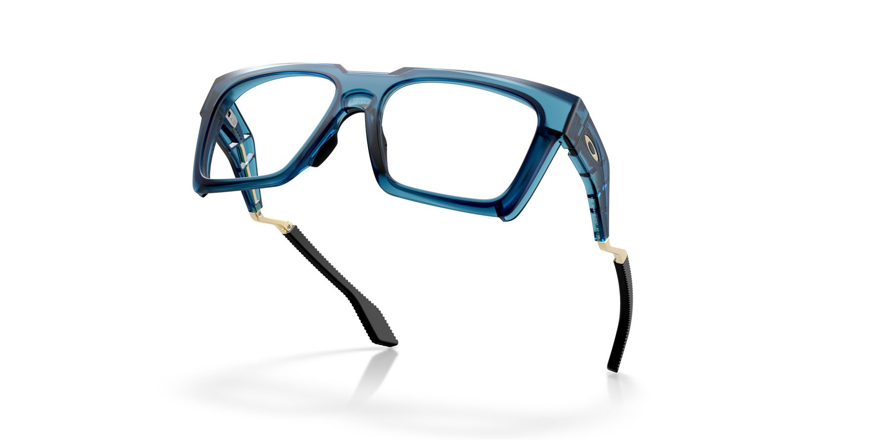 Occhiali da vista Oakley Enigma Ink OX 8190 (819007) colore blu abisso trasparente opaco forma quadrato lenti lente demo