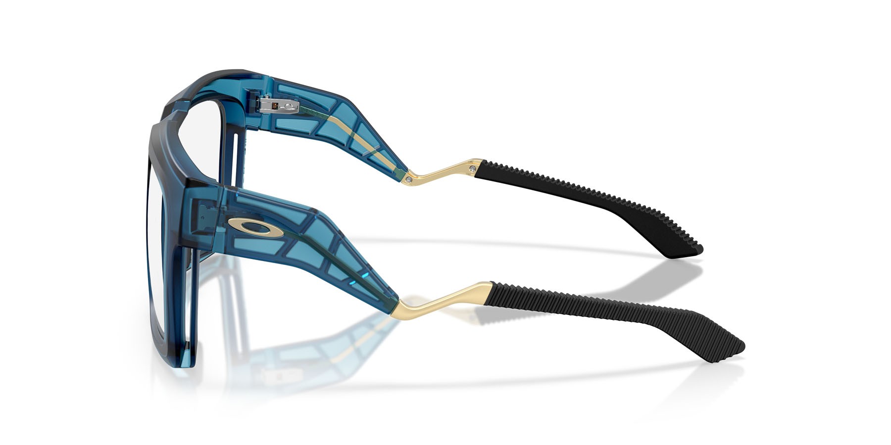 Occhiali da vista Oakley Enigma Ink OX 8190 (819007) colore blu abisso trasparente opaco forma quadrato lenti lente demo