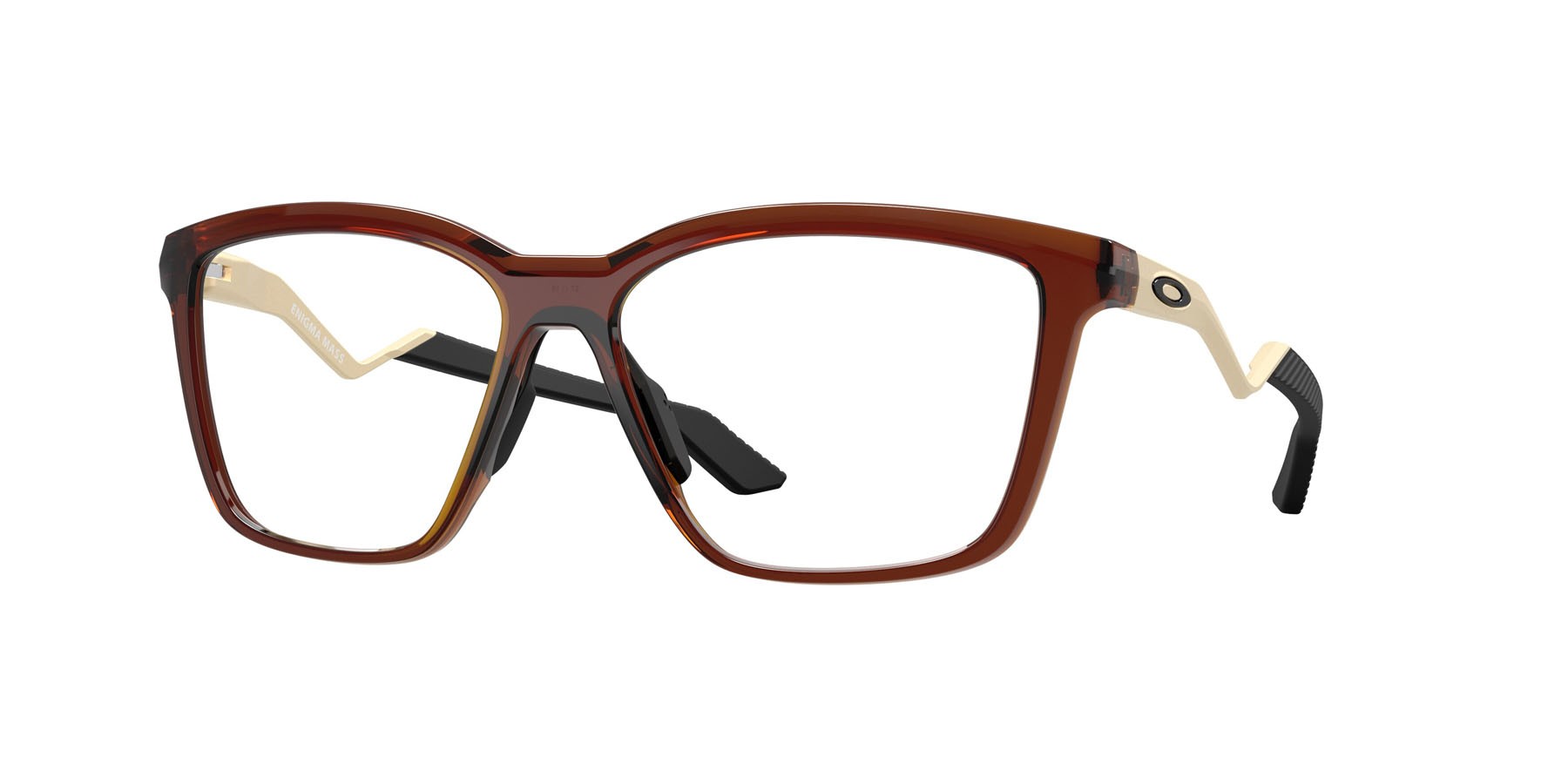 Occhiali da vista Oakley Enigma Mass OX 8191 (819106) colore ambra scuro forma quadrato lenti lente demo
