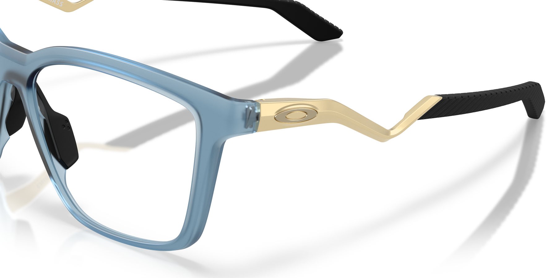 Occhiali da vista Oakley Enigma Mass OX 8191 (819107) colore blu abisso trasparente opaco forma quadrato lenti lente demo