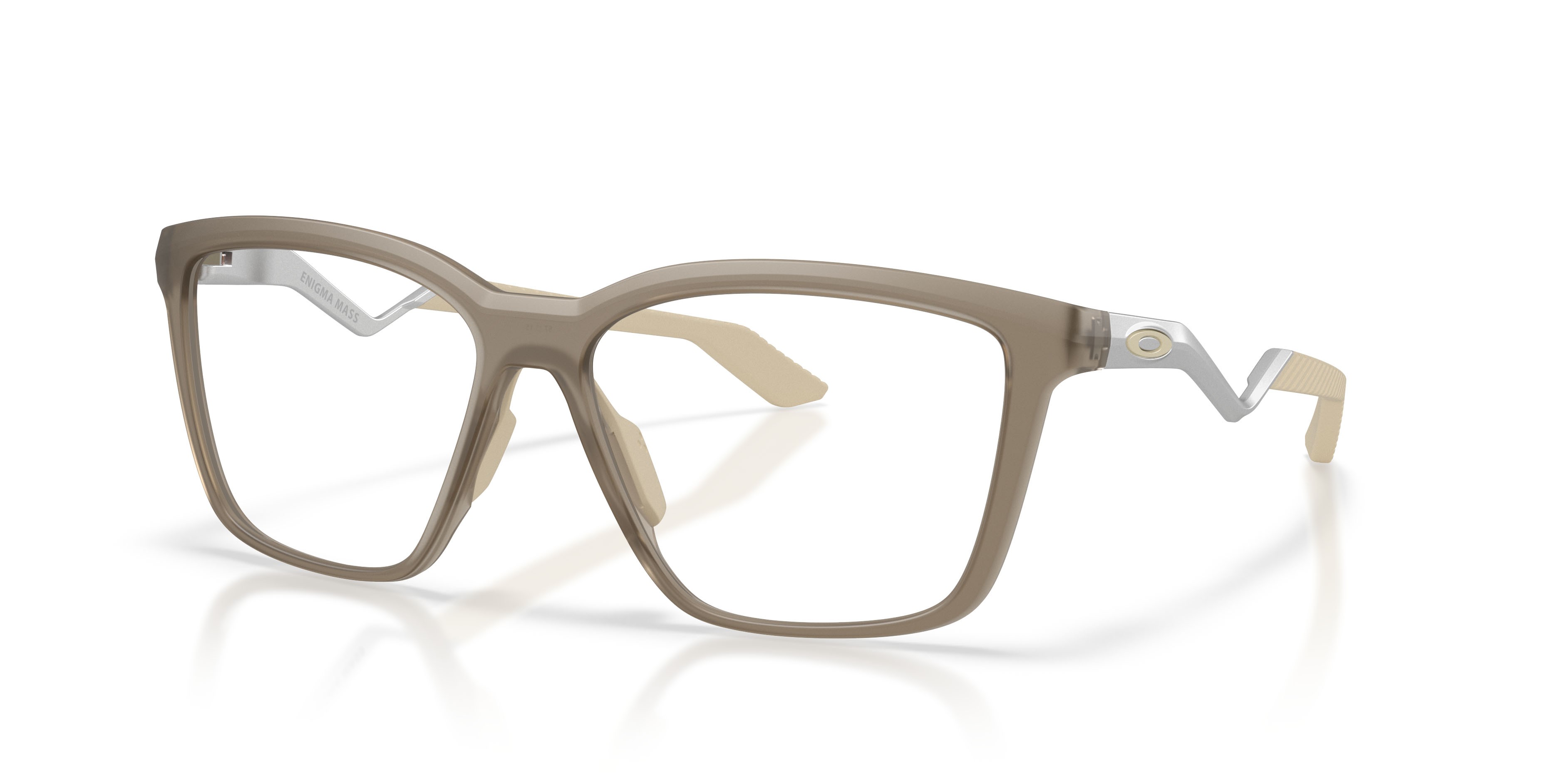 Occhiali da vista Oakley Enigma Mass OX 8191 (819109) colore sabbia trasparente forma quadrato lenti lente demo