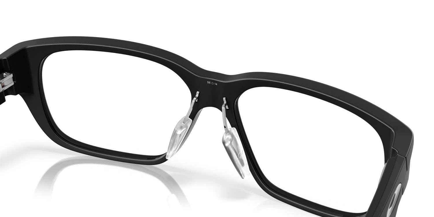Occhiali da vista Oakley Upturn OX 8192D (819201) colore nero satinato forma rettangolare lenti lente demo