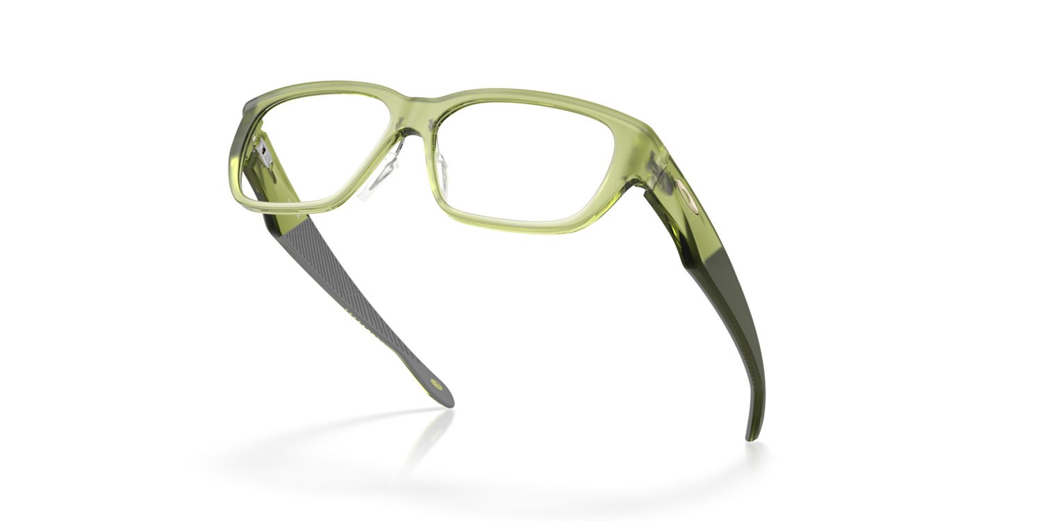 Occhiali da vista Oakley Upturn OX 8192D (819203) colore felce trasparente opaco forma rettangolare lenti lente demo