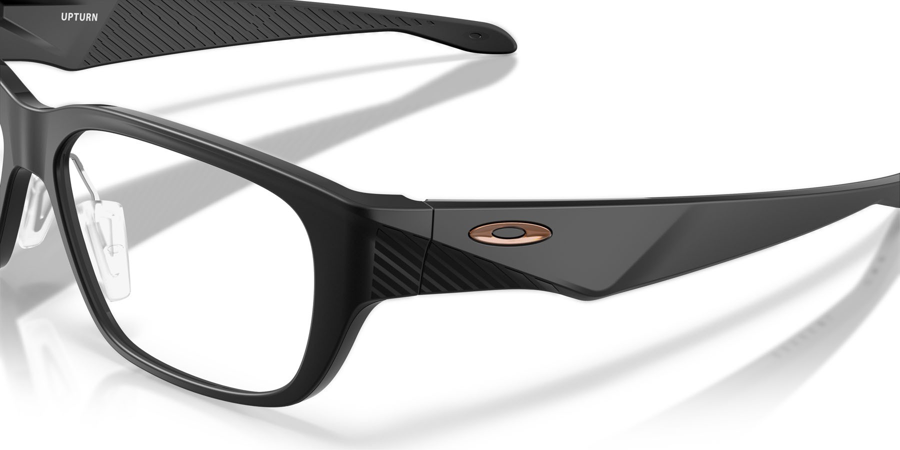 Occhiali da vista Oakley Upturn OX 8192D (819205) colore nero satinato forma rettangolare lenti lente demo
