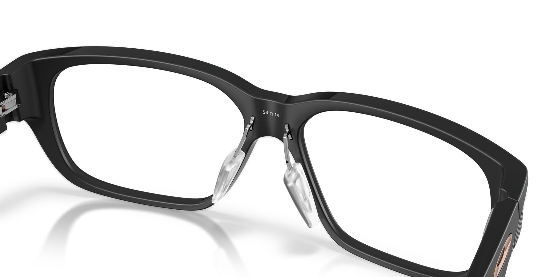 Occhiali da vista Oakley Upturn OX 8192D (819205) colore nero satinato forma rettangolare lenti lente demo