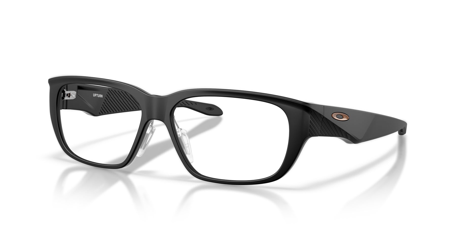 Occhiali da vista Oakley Upturn OX 8192D (819205) colore nero satinato forma rettangolare lenti lente demo