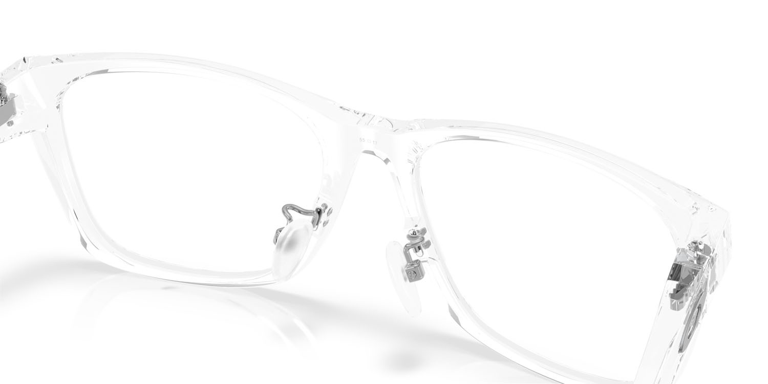 Occhiali da vista Oakley Paracord Rx OX 8196D (819604) colore trasparente lucido forma quadrato lenti lente demo
