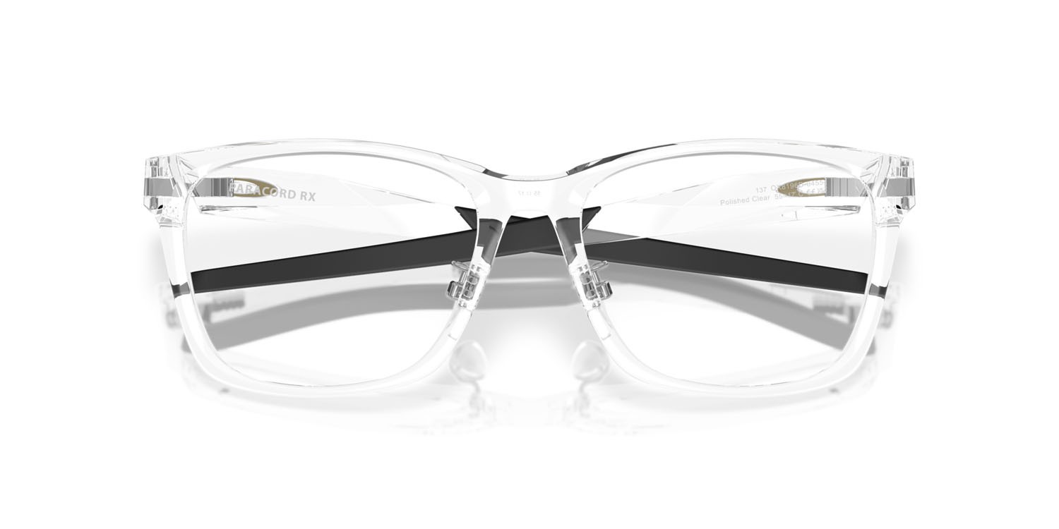 Occhiali da vista Oakley Paracord Rx OX 8196D (819604) colore trasparente lucido forma quadrato lenti lente demo