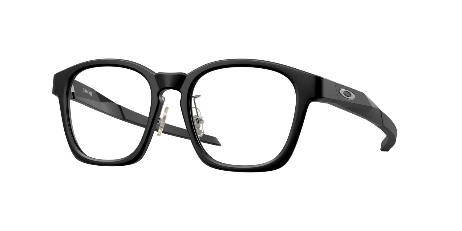Occhiali da vista Oakley Shackle OX 8197D (819701) colore nero satinato forma quadrato lenti lente demo
