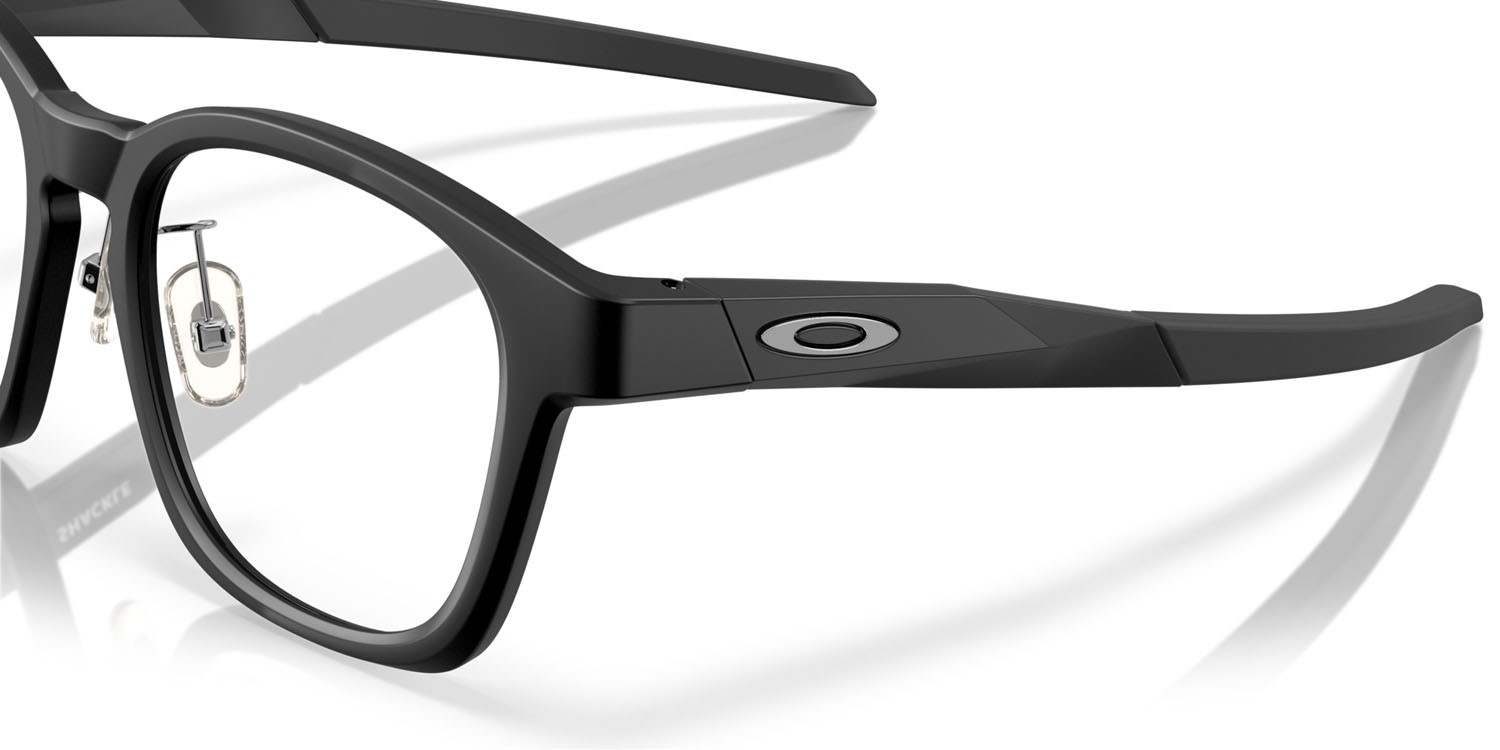 Occhiali da vista Oakley Shackle OX 8197D (819701) colore nero satinato forma quadrato lenti lente demo