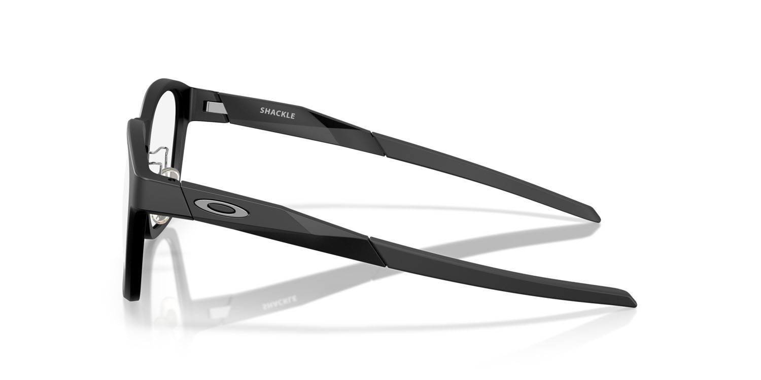 Occhiali da vista Oakley Shackle OX 8197D (819701) colore nero satinato forma quadrato lenti lente demo