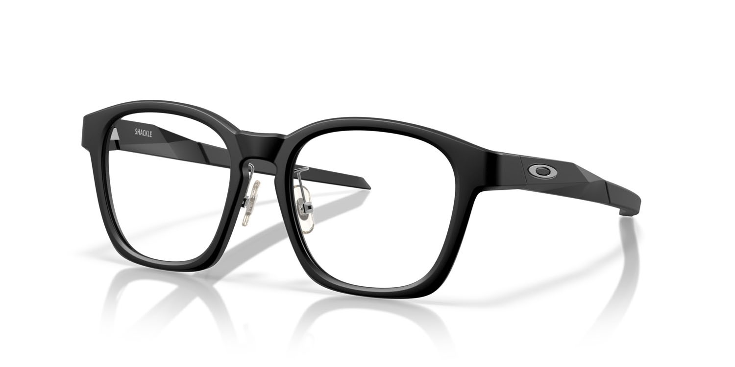 Occhiali da vista Oakley Shackle OX 8197D (819701) colore nero satinato forma quadrato lenti lente demo