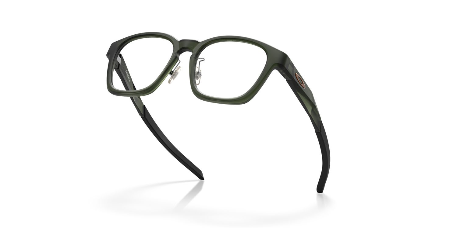 Occhiali da vista Oakley Shackle OX 8197D (819703) colore olive ink opaco forma quadrato lenti lente demo