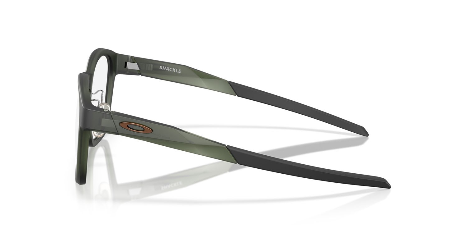 Occhiali da vista Oakley Shackle OX 8197D (819703) colore olive ink opaco forma quadrato lenti lente demo