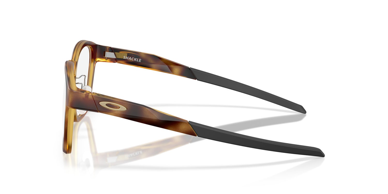 Occhiali da vista Oakley Shackle OX 8197D (819704) colore marrone opaco tartarugato forma quadrato lenti lente demo