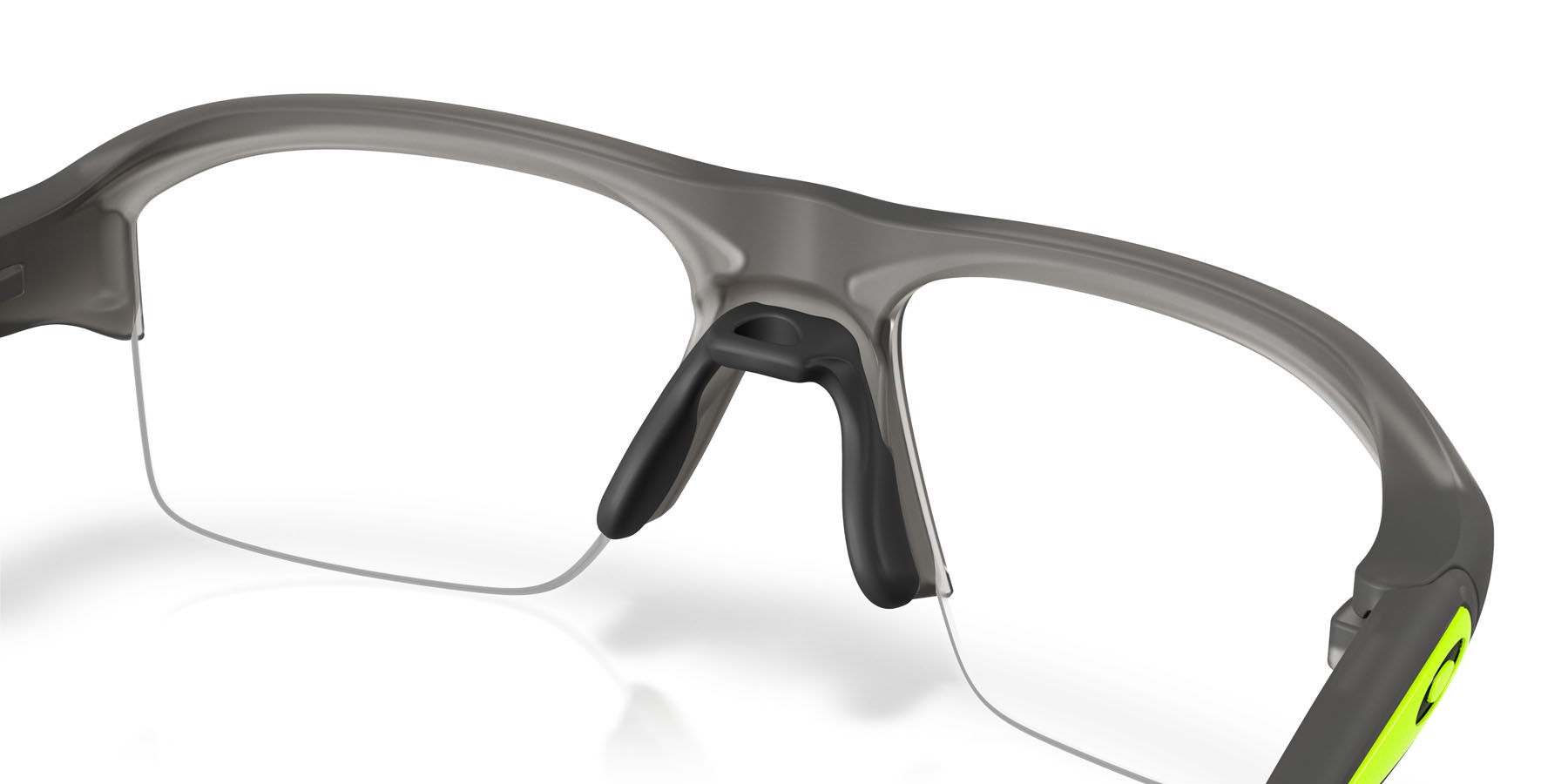 Occhiali da vista Oakley Stunt Glider OX 8198 (819802) colore grigio fumo satinato forma rettangolare lenti lente demo