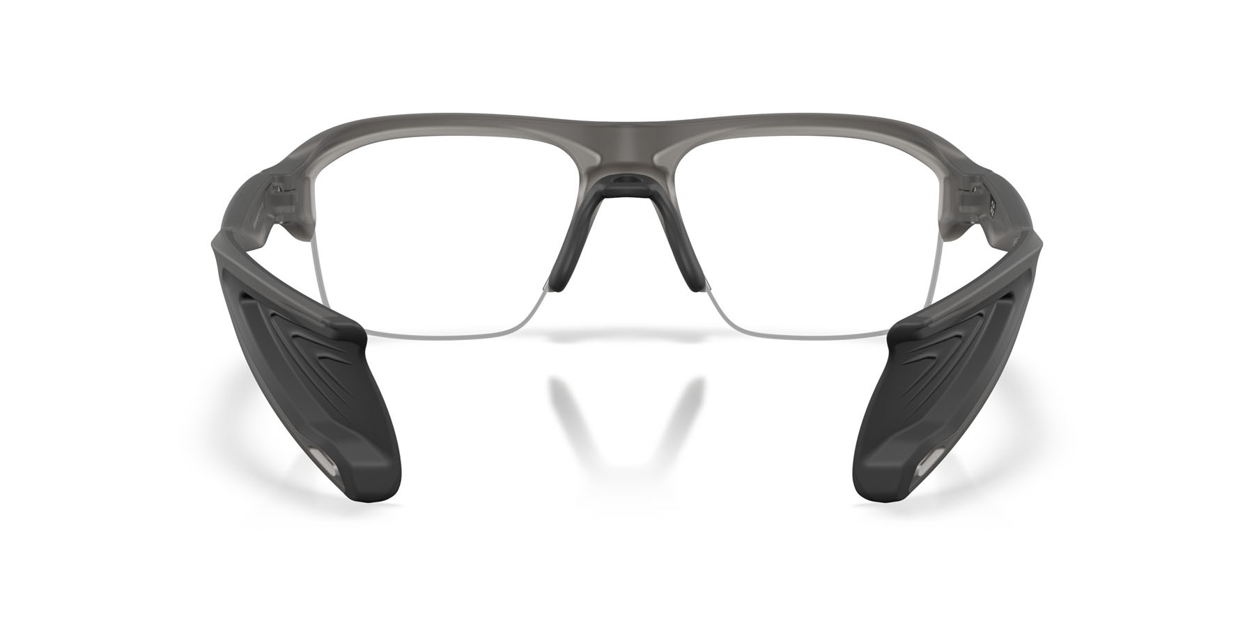 Occhiali da vista Oakley Stunt Glider OX 8198 (819802) colore grigio fumo satinato forma rettangolare lenti lente demo