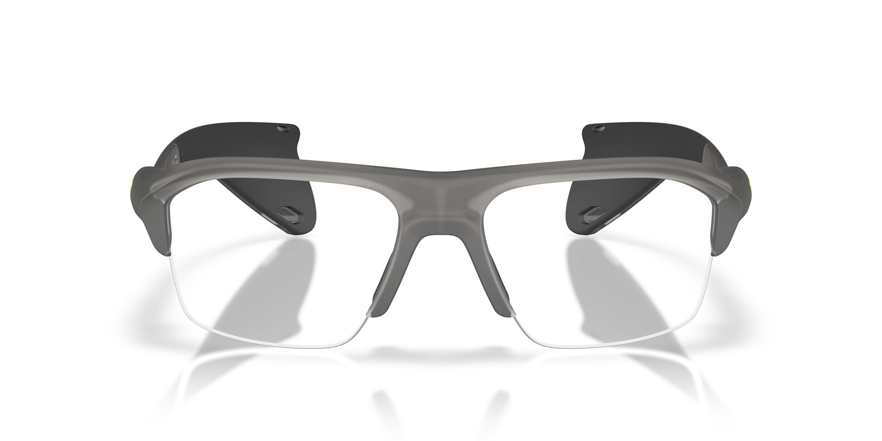Occhiali da vista Oakley Stunt Glider OX 8198 (819802) colore grigio fumo satinato forma rettangolare lenti lente demo