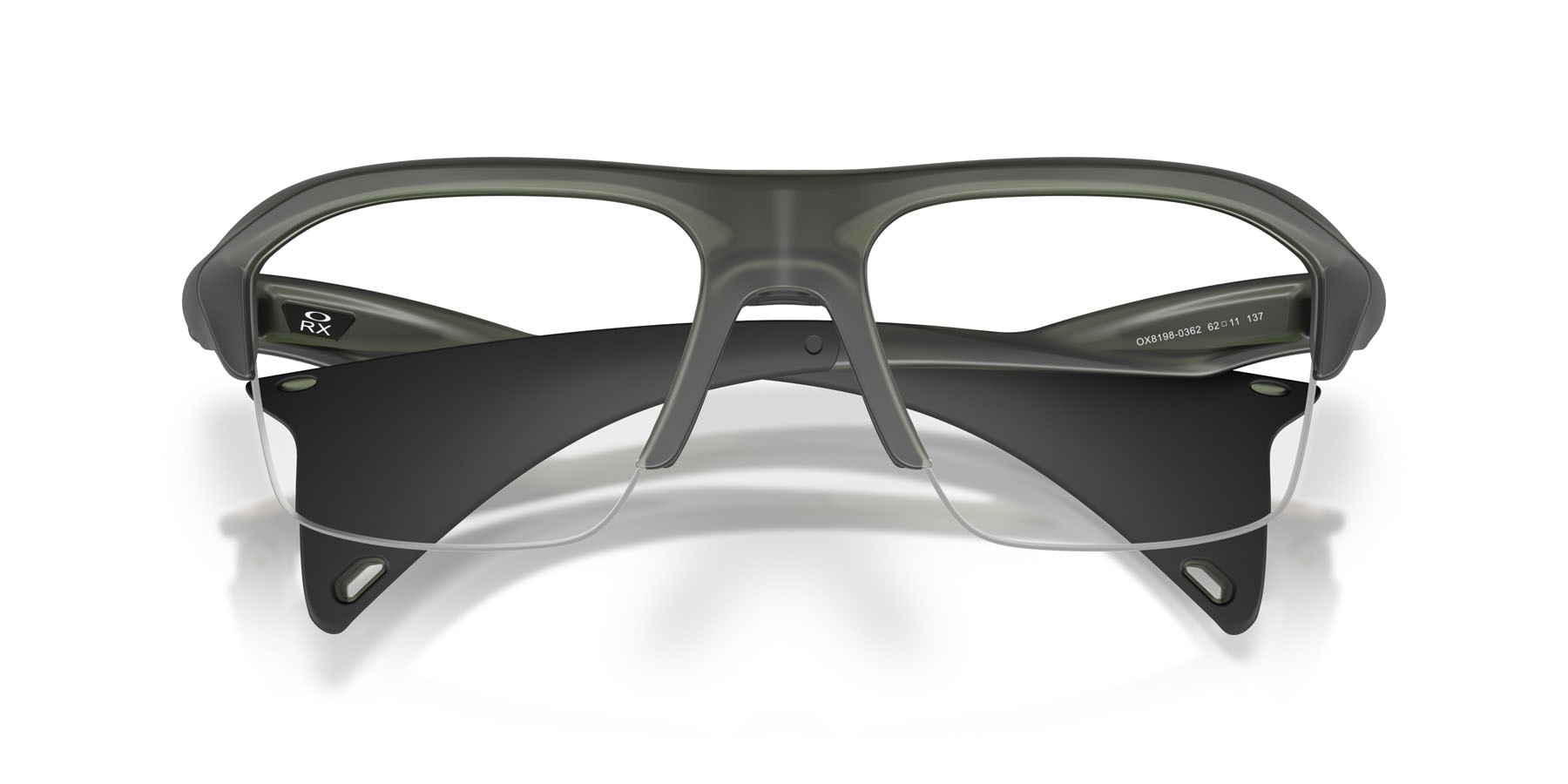 Occhiali da vista Oakley Stunt Glider OX 8198 (819803) colore olive ink opaco forma rettangolare lenti lente demo